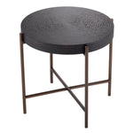 Eichholtz Side Table Nikos Reminiscent of a slice of tree trunk with annual rings, it will bring a natural