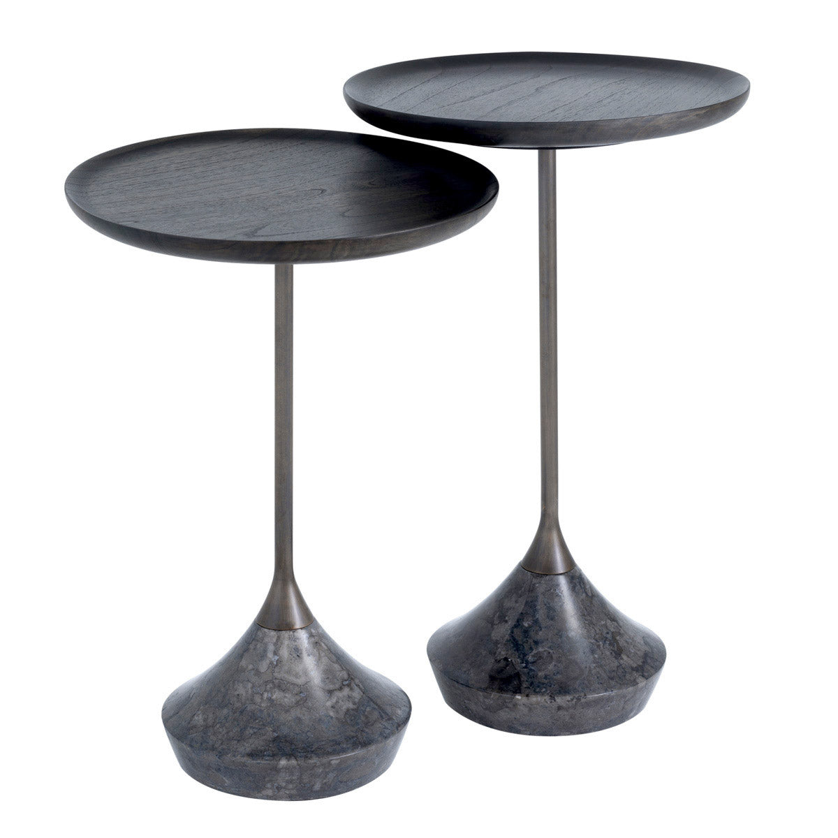Eichholtz Side Table Puglia set of 2 The retro chic 2-piece set of Puglia Side Tables will look amazing in your living