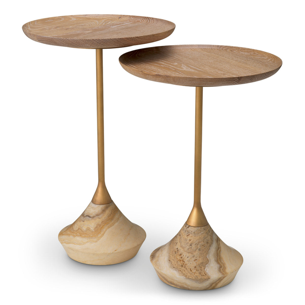 Eichholtz Side Table Puglia set of 2 Elevate your living space and enjoy unrivalled design with the exclusive Eichholtz 2-piece Puglia Side