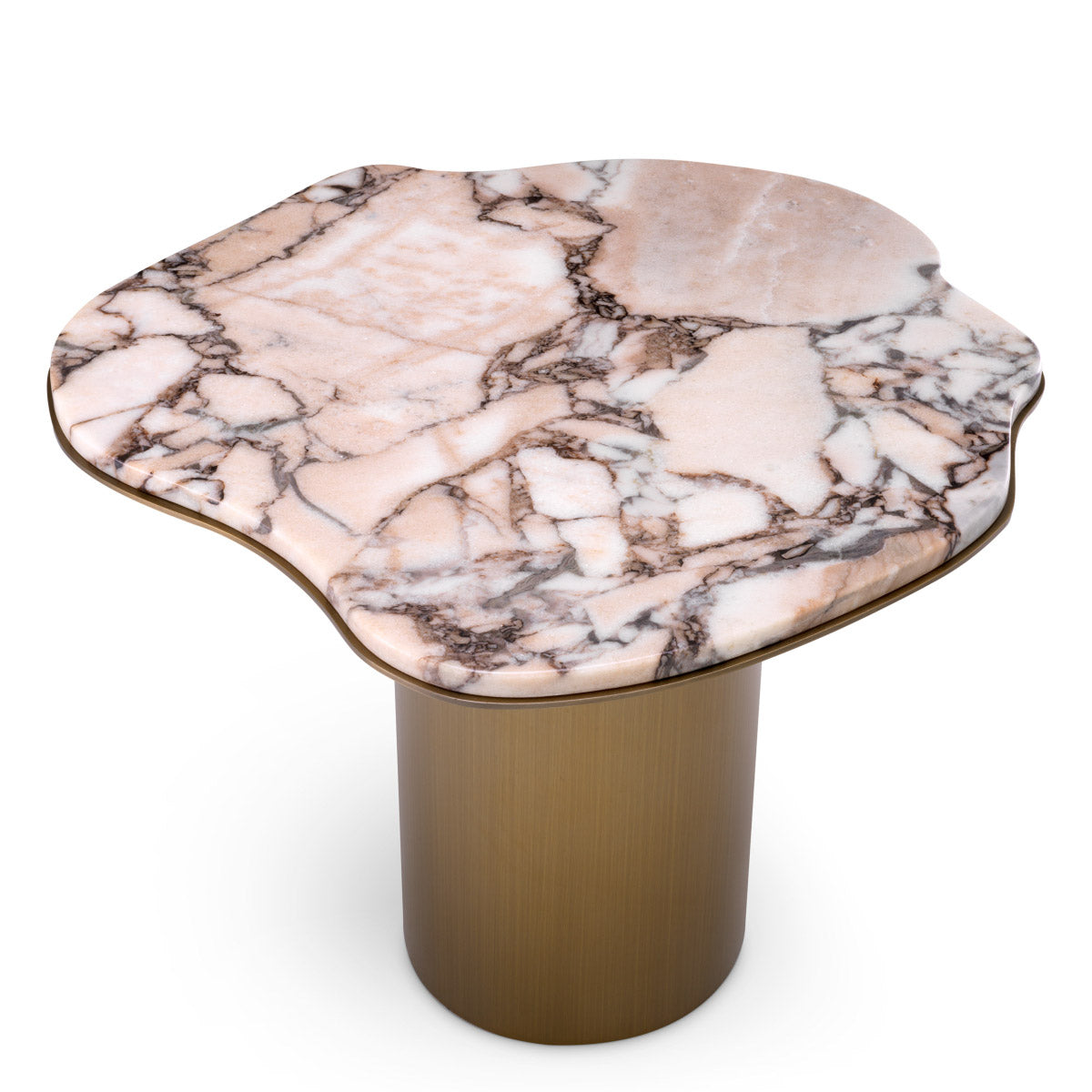 Eichholtz Side Table Shapiro dances with its unique patterns and veining. The free form shape adds an element of