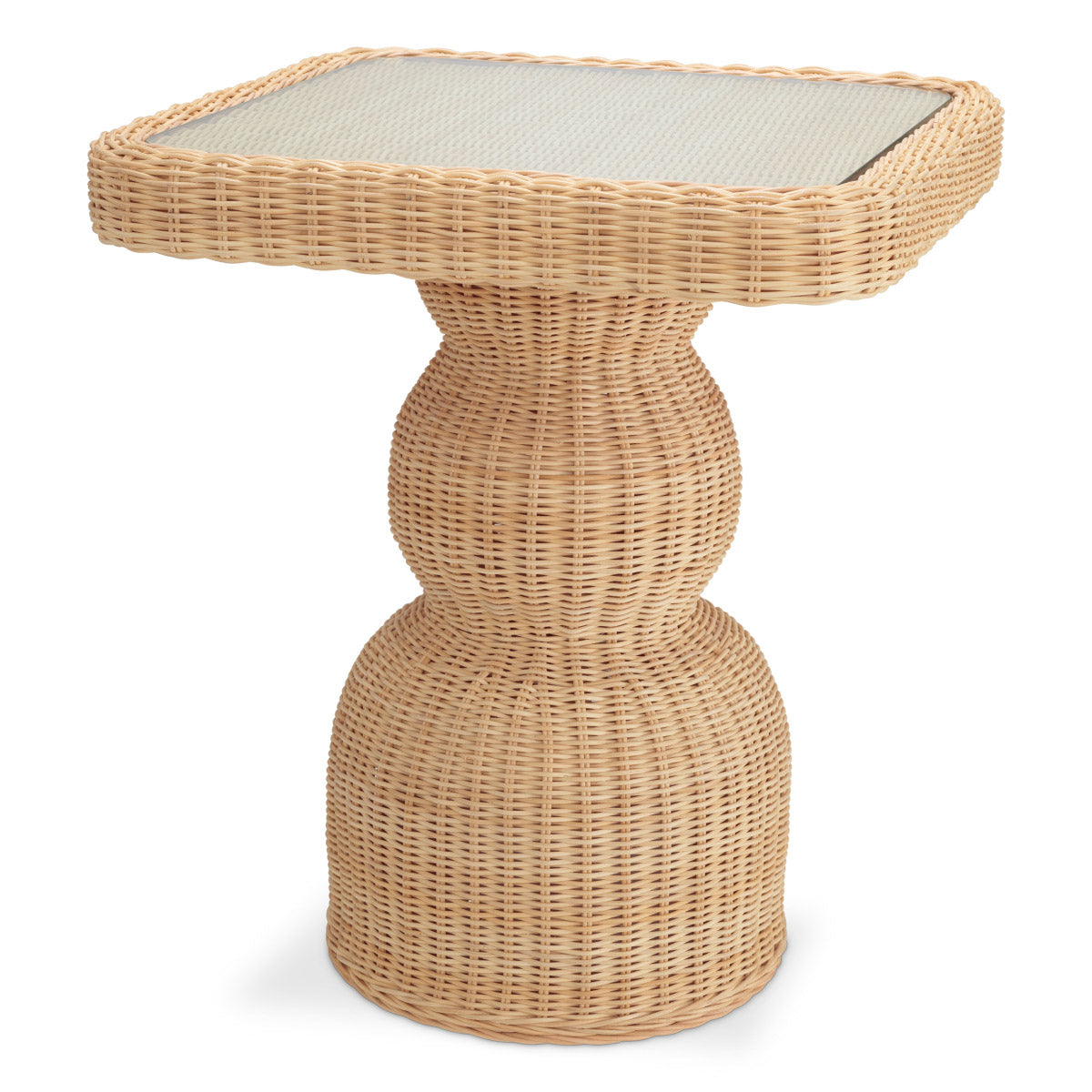Eichholtz Side Table Tiago Introducing the Eichholtz Side Table Tiago, a harmonious blend of natural rattan and modern design.