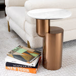 Eichholtz Side Table Tosca of furniture a great focal point in your living room. Its oval tabletop is crafted