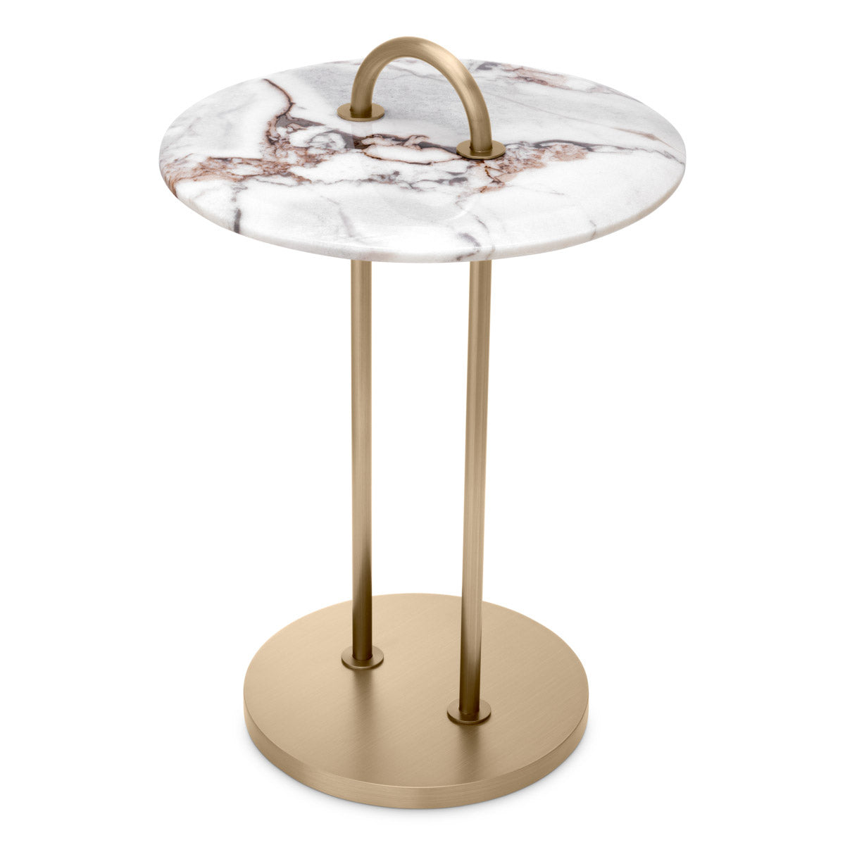 Eichholtz Side Table Zappa for opulent luxury, the side table's round shape has a captivating appeal, creating a harmonious