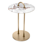 Eichholtz Side Table Zappa for opulent luxury, the side table's round shape has a captivating appeal, creating a harmonious