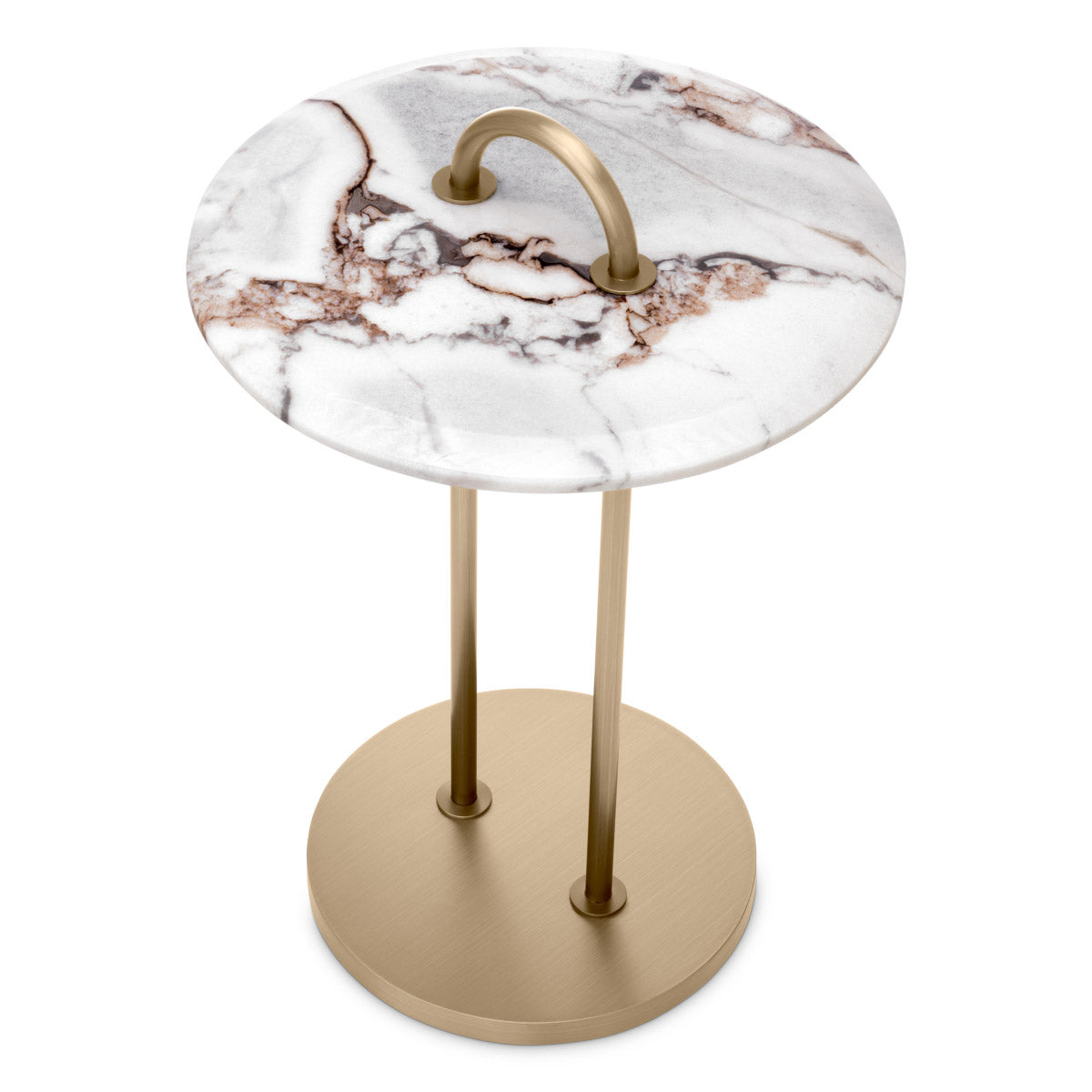 Eichholtz Side Table Zappa balance between modern aesthetics and timeless allure. Each piece of marble showcases its individuality through