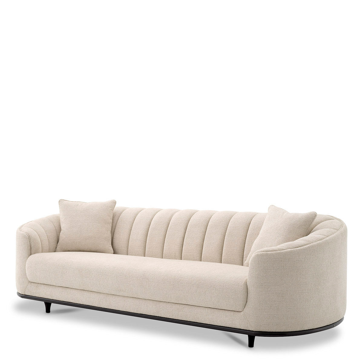 Eichholtz Sofa Agostino Immerse yourself in the opulent feel of the Agostino Sofa. Artfully crafted in Nuoro beige