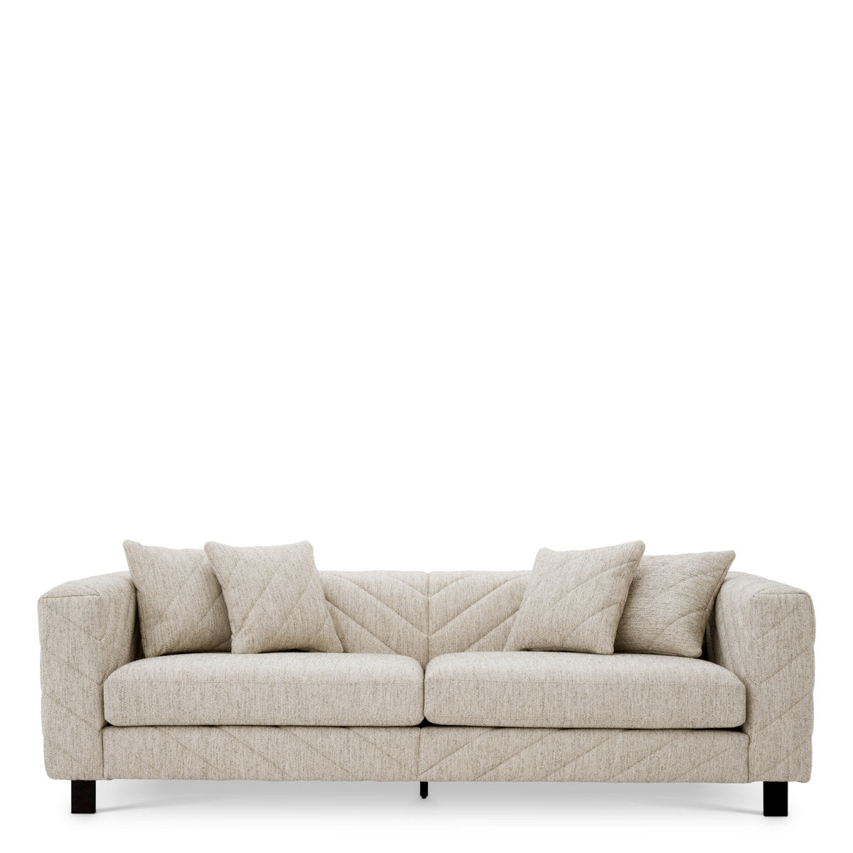 Eichholtz Sofa Avellino fabric. Its unique patterning and plush cushioning encapsulate the brand's commitment to sophisticated design and