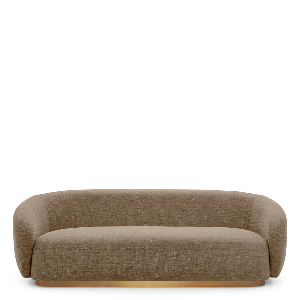 Eichholtz Sofa Brice space. Designed with comfort in mind, this curved couch blends cozy seating with a modern