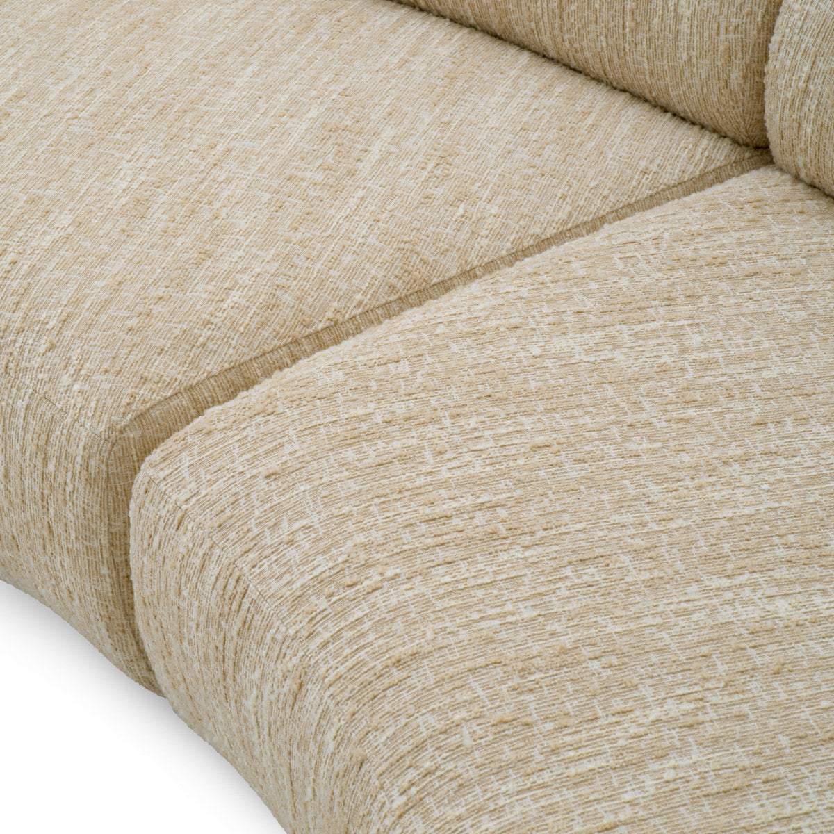 Eichholtz Sofa Cordova elegant charm of the Eichholtz Sofa Cordova. This artisan-crafted luxury piece, in Bouclé sonata cream