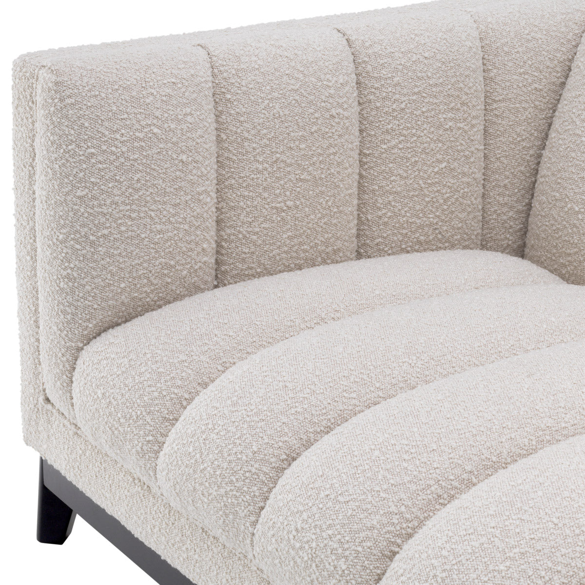 Eichholtz Sofa Ditmar your living room. The deep channel stitching of the seat and backrest gives this contemporary