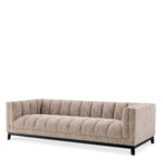 Eichholtz Sofa Ditmar Resting upon a black finish base and upholstered in Mademoiselle beige, Sofa Ditmar will bring