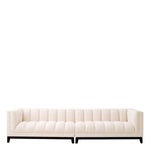 Eichholtz Sofa Ditmar L living room. This generous couch has a black finish base and a soft touch Bouclé