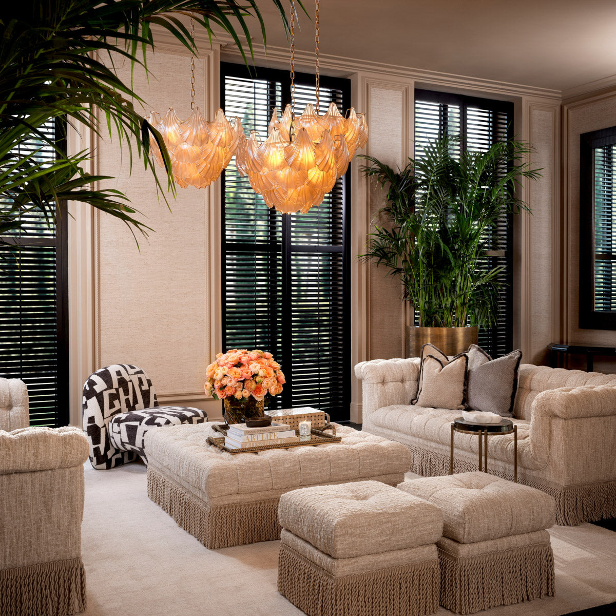 Eichholtz Sofa Dorantes design and elegant fringes. Discover Eichholtz's signature blend of comfort and style, making the Dorantes