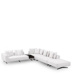 Eichholtz Sofa Endless table in dark brown veneer, Sofa Endless offers loads of set-up possibilities. This ultra-stylish sofa