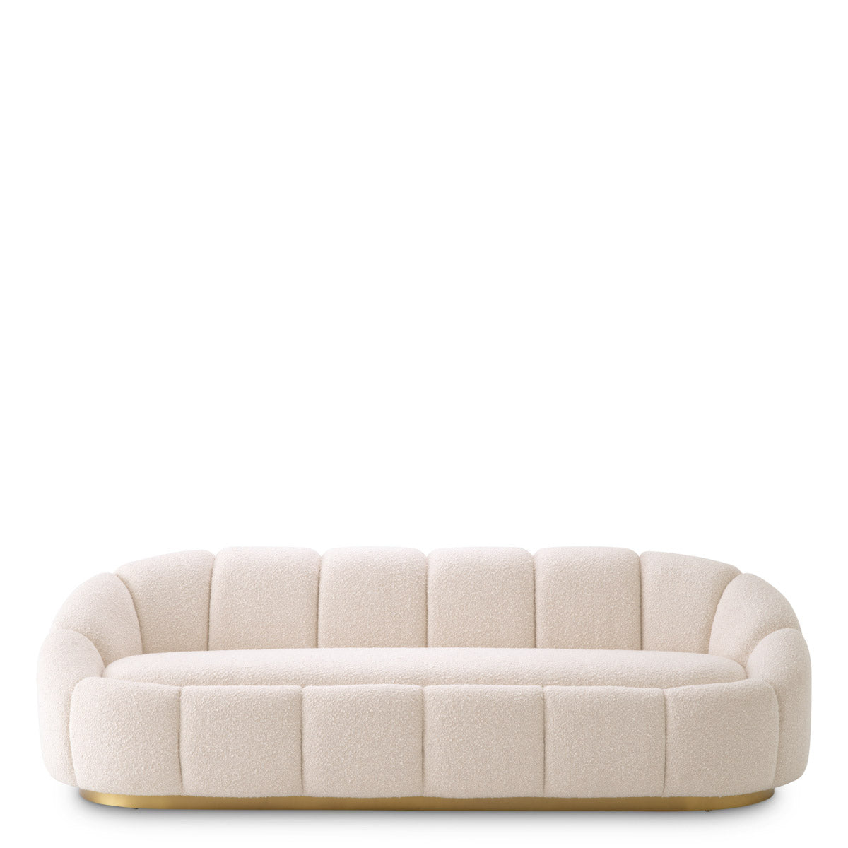 Eichholtz Sofa Inger will give your interior a natural look and feel. The curvilinear shape is accentuated by