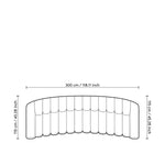 Eichholtz Sofa Kelly L charm and warmth to your living room. With its gently curved design and deep channel