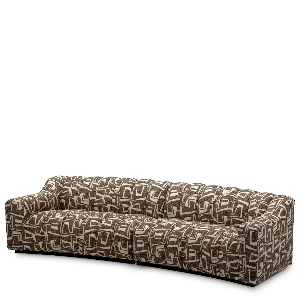 Eichholtz Sofa Kelly L "Wrapped in dark brown upholstery, Sofa Kelly L Davenport dark brown showcases an elegant silhouette