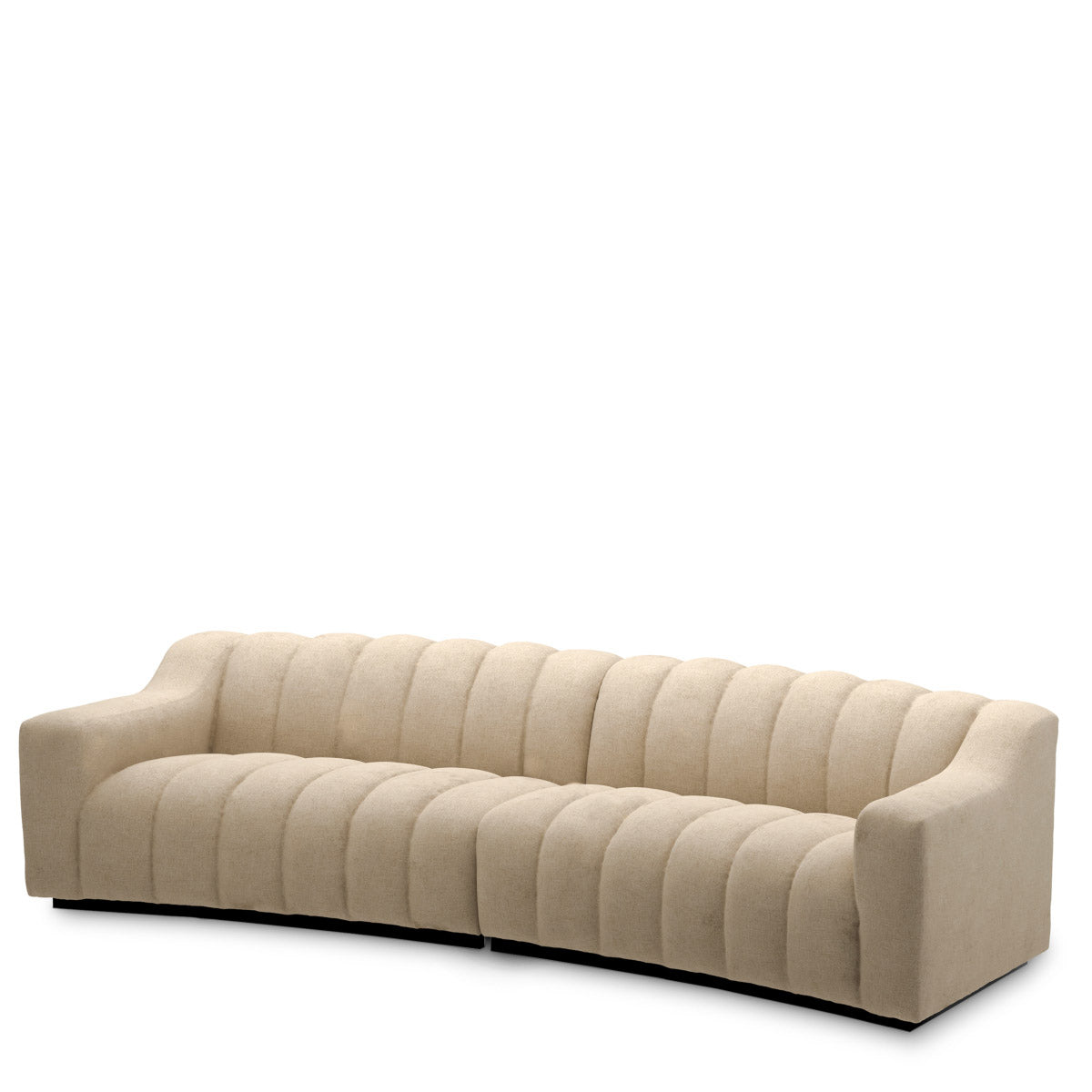 Eichholtz Sofa Kelly L "Designed with graceful contours, Sofa Kelly L Hastings beige blends beige-toned upholstery with deep stitched