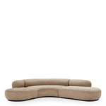 Eichholtz Sofa Björn L and fully upholstered in sand-coloured fabric, this sumptuous sofa matches with both modern and traditional