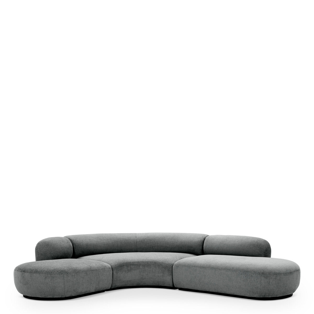 Eichholtz Sofa Björn L a blue tone fabric and designed with natural curves, this sumptuous sofa adds versatility and