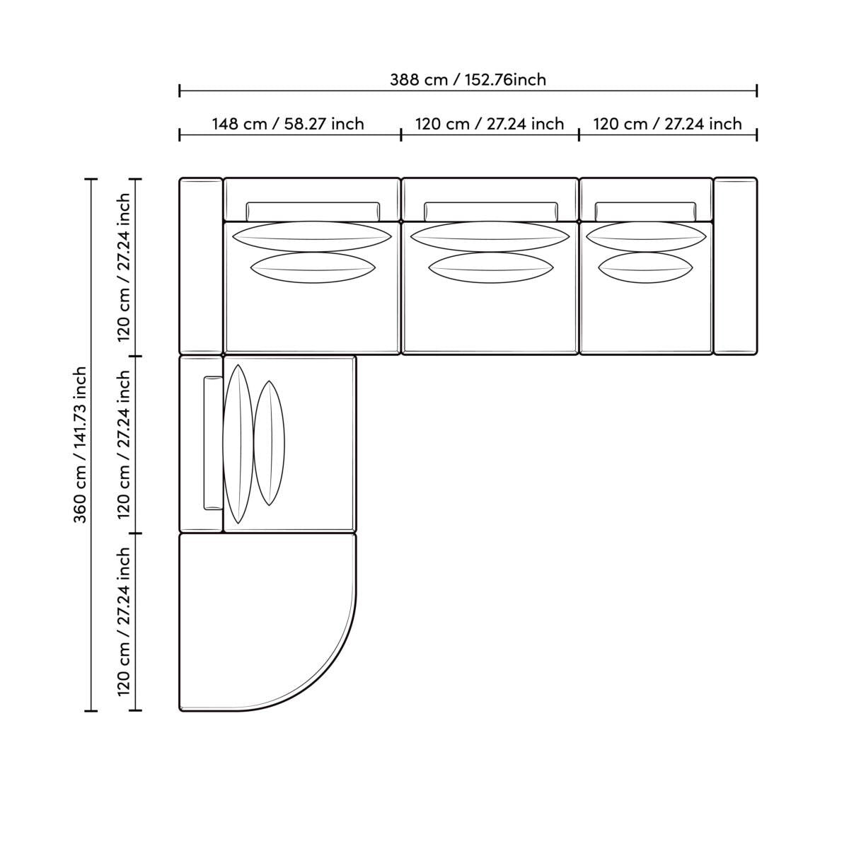 Eichholtz Sofa Lounge Club your space perfectly. The addition of a half-round ottoman enhances relaxation and comfort. Supported by