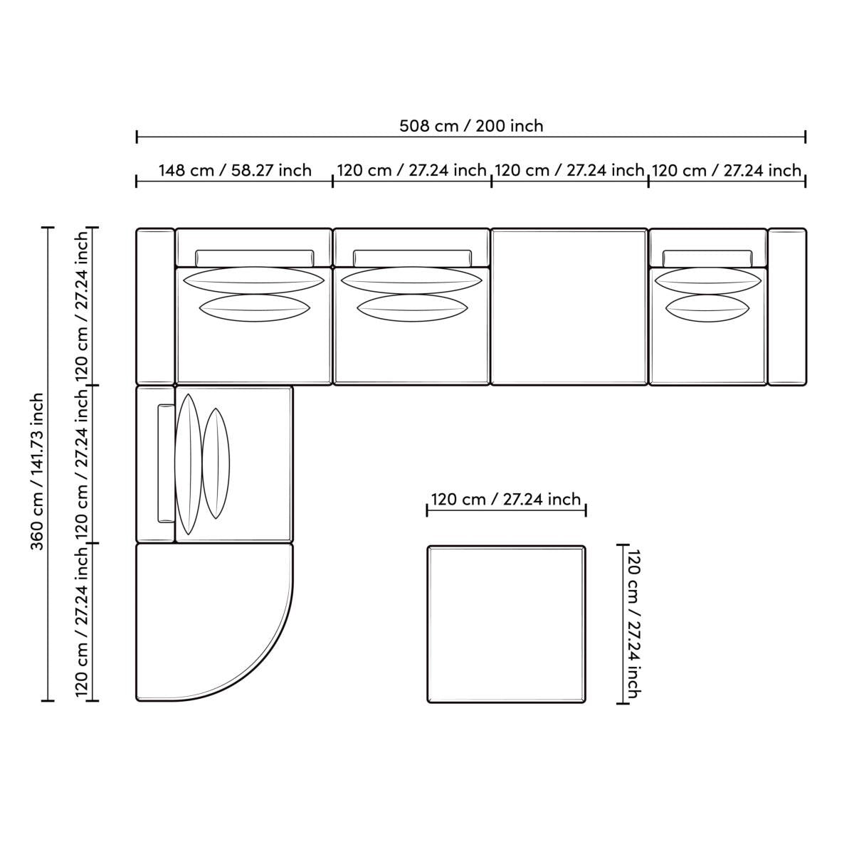 Eichholtz Sofa Lounge Club sleek black feet, this sofa boasts a chic and contemporary look to elevate your lounging