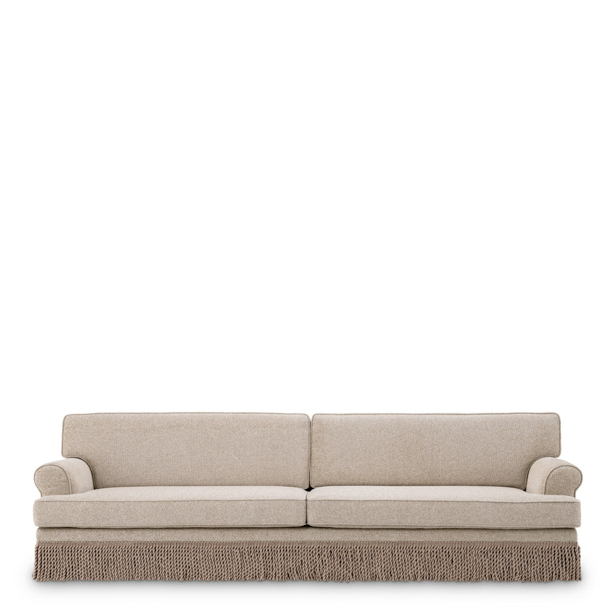 Eichholtz Sofa Madison supported by a black base, it's a fusion of classic and contemporary design. The Sofa