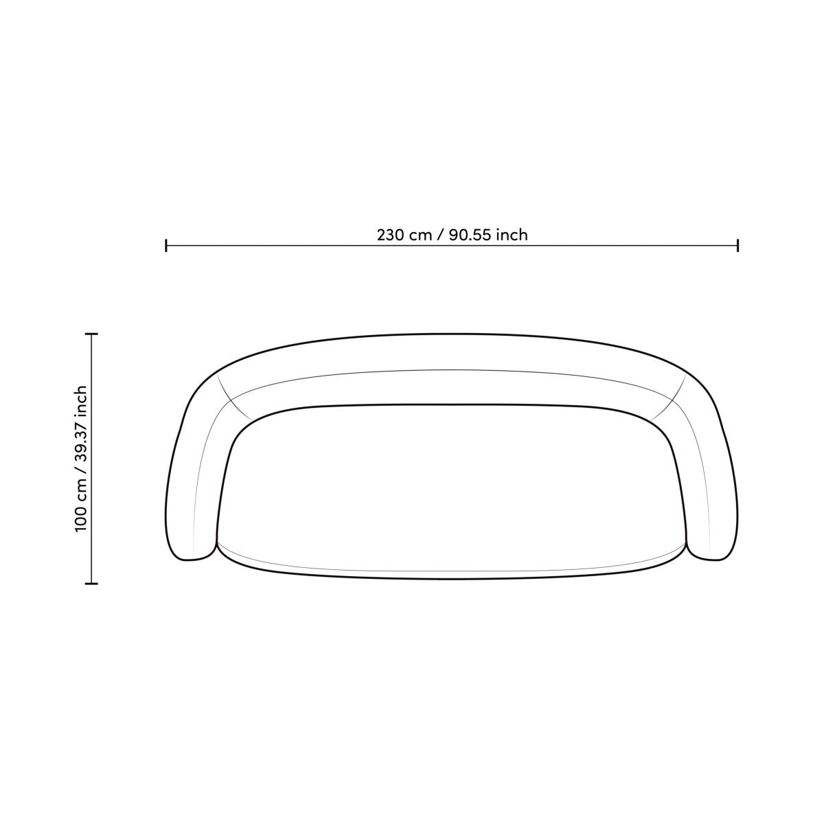 Eichholtz Sofa Novelle 36.0" H 25.5" Expertly made for enduring style and everyday elegance. Contact our Las Vegas