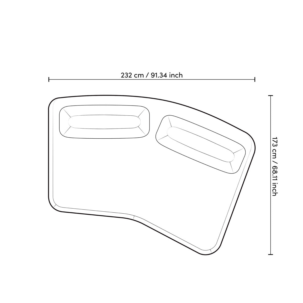 Eichholtz Sofa Residenza Residenza Sofa consists of two separate parts, a lounge section and a sofa section. Flexibility