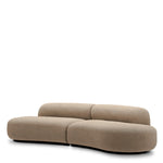 Eichholtz Sofa Björn S "Sofa Björn S Stratfort warm grey features a sculptural, contemporary silhouette wrapped in warm grey