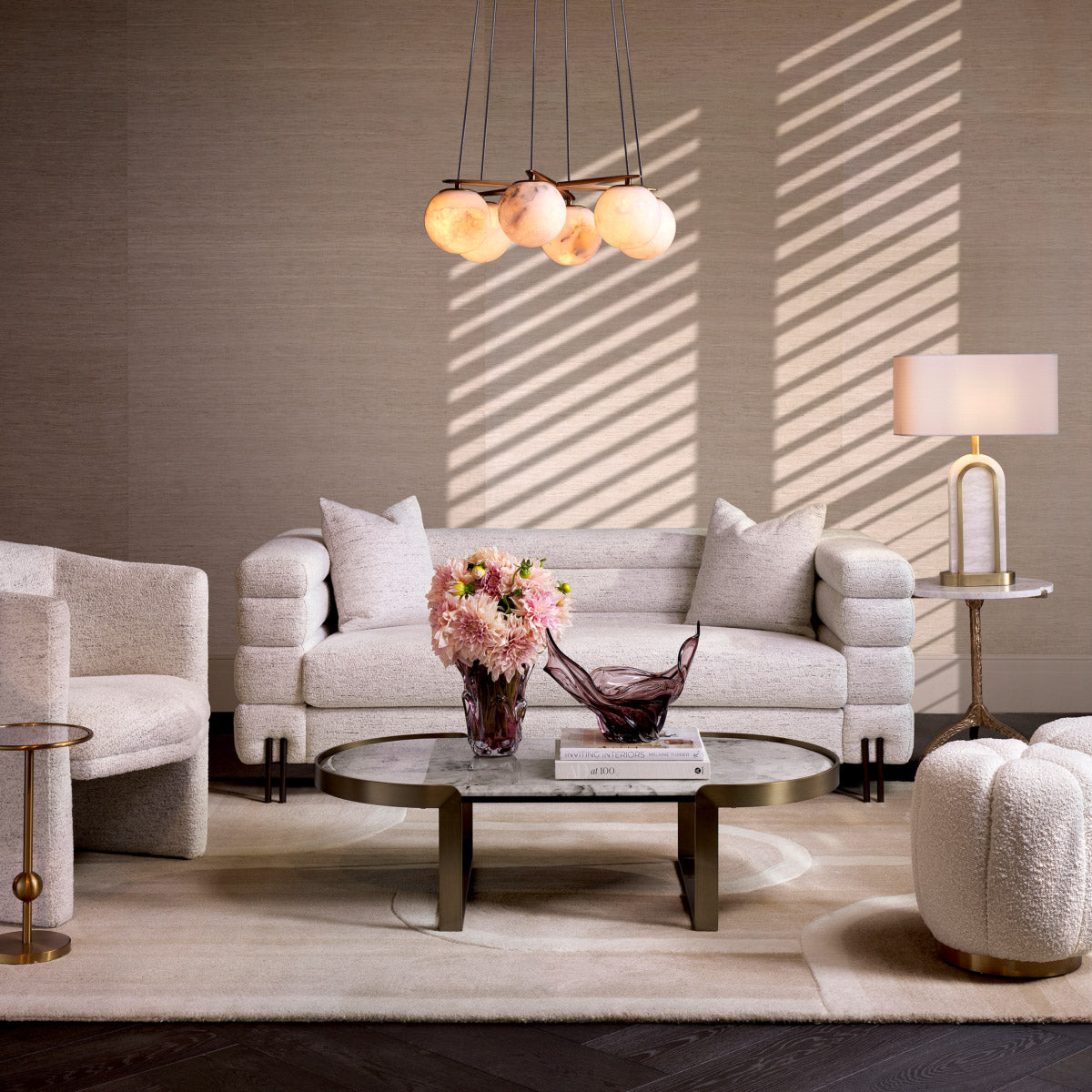 Eichholtz Sofa York S contemporary charm. Its compact size makes it ideal for smaller areas without compromising on comfort