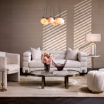 Eichholtz Sofa York S contemporary charm. Its compact size makes it ideal for smaller areas without compromising on comfort