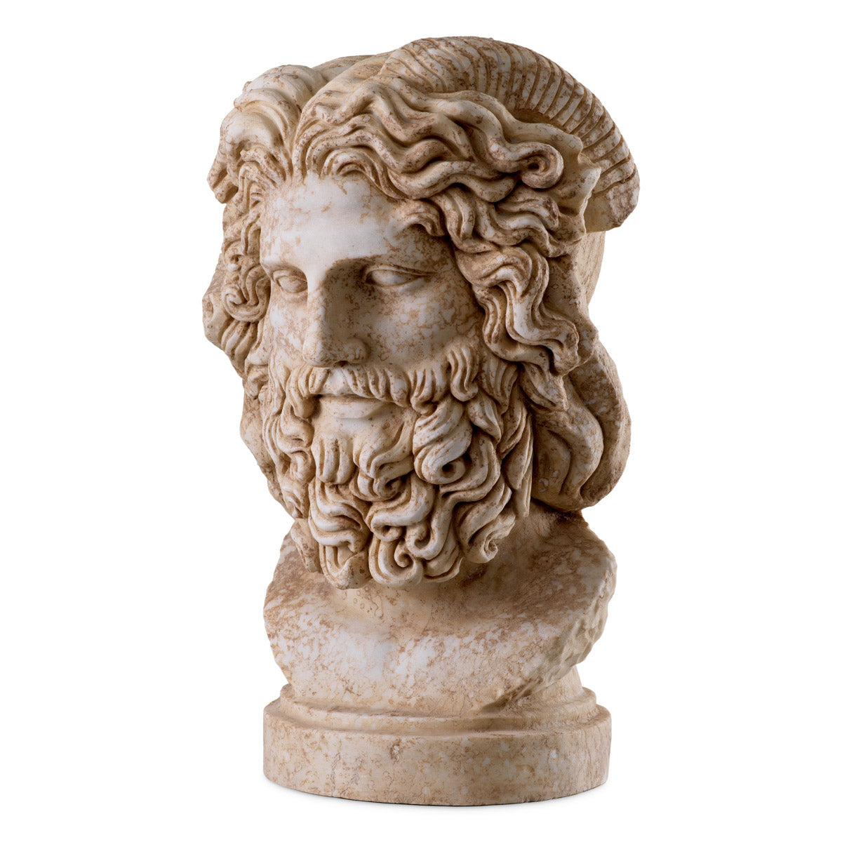 Eichholtz Statue Zeus The "Bust of Zeus" by Eichholtz celebrates a marble head of Zeus Ammon (ca. A.D.
