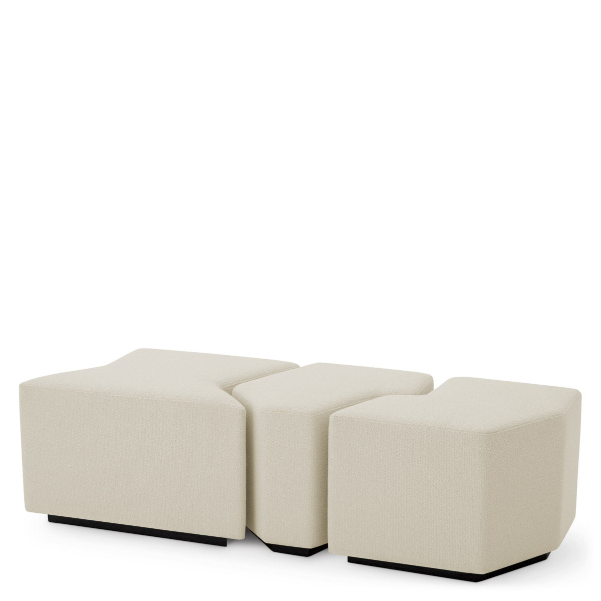 Eichholtz Stool Filbert set of 3 Discover the playful elegance of the Eichholtz Stool Filbert set of 3. Upholstered in the .