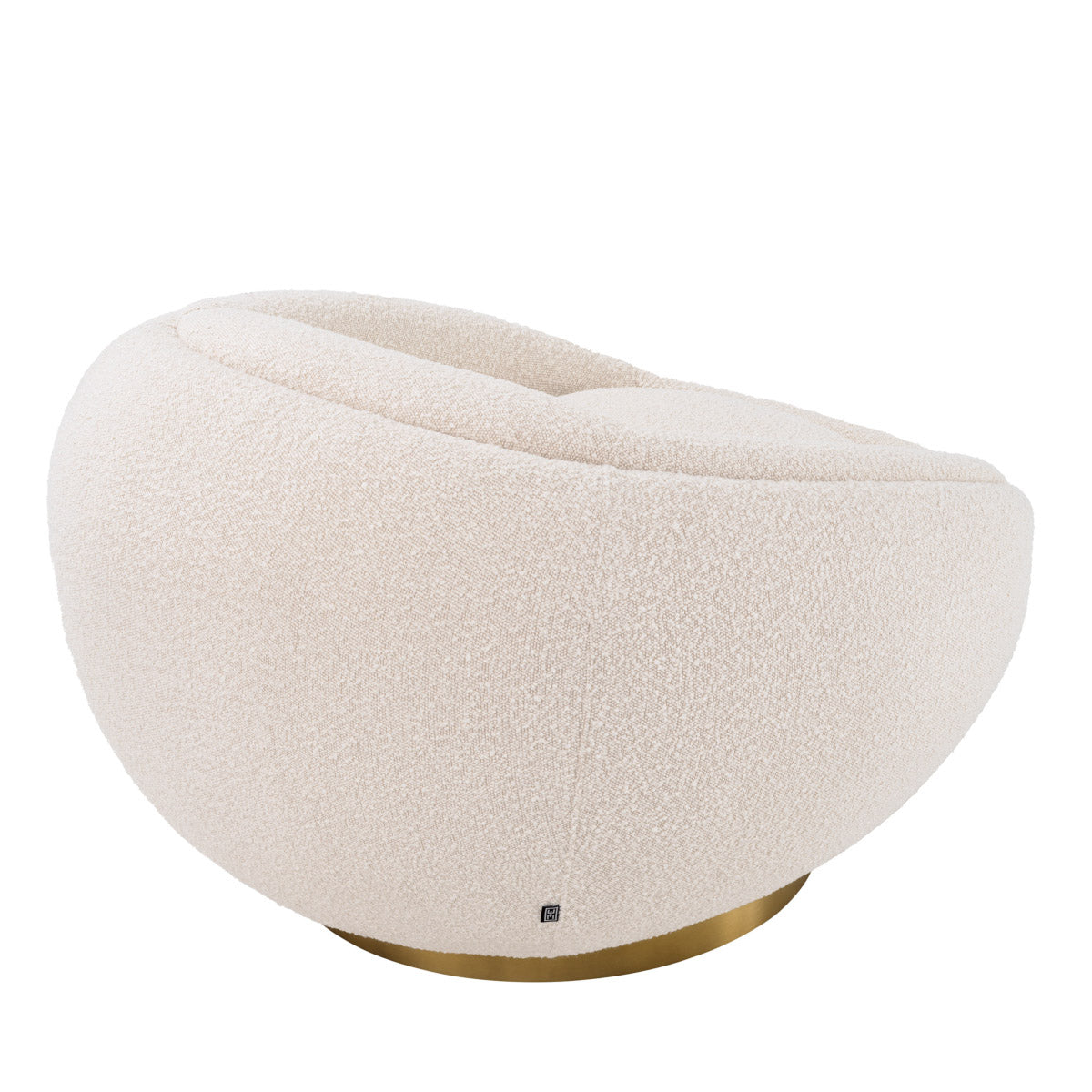 Eichholtz Swivel Chair Bollinger comfort and design. Exuding a sleek contemporary style with its stunning circular design, it is