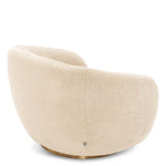 Eichholtz Swivel Chair Brice and a brushed brass swivel base. Combine it with Sofa Brice for a complete look.