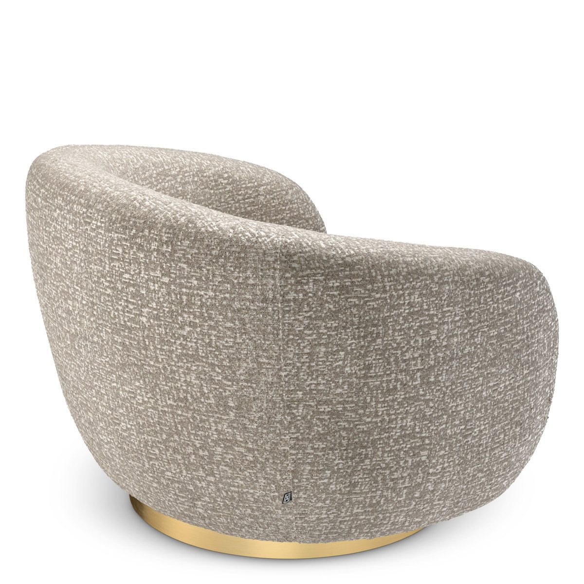 Eichholtz Swivel Chair Brice and a brushed brass swivel base. Eichholtz Atelier Our Eichholtz Atelier collection includes innovative mate...