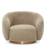 Eichholtz Swivel Chair Brice living space.Designed for both comfort and style, this contemporary swivel chair features soft beige fabric