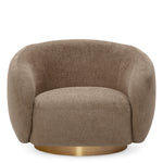 Eichholtz Swivel Chair Brice living space. Cozy and modern, this beautifully curved swivel chair is upholstered in grey fabric