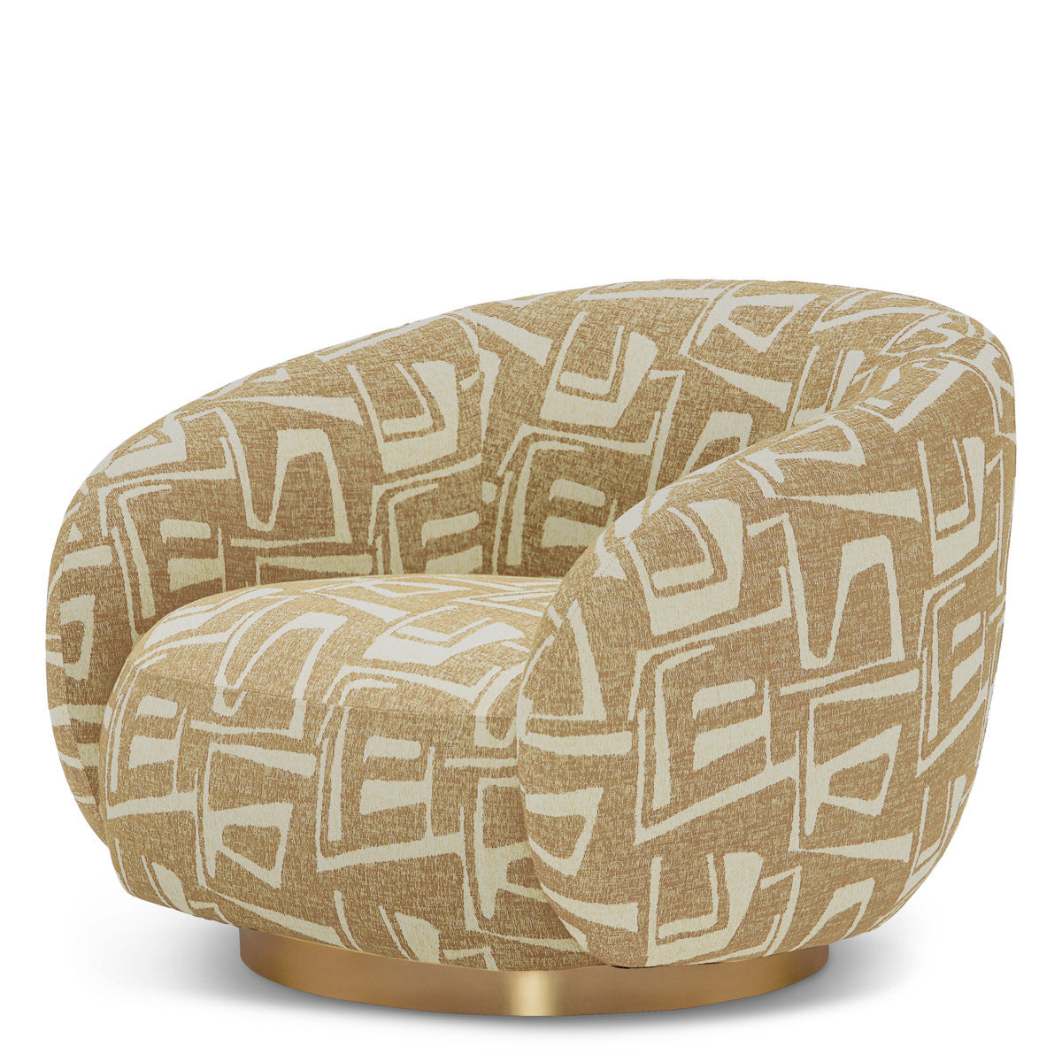 Swivel Chair Brice - Davenport Light Brown
