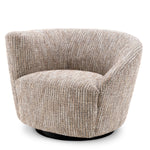 Eichholtz Swivel Chair Colin left Standing out by its a-symmetric back-rest, Swivel Chair Colin left is bound to steal the