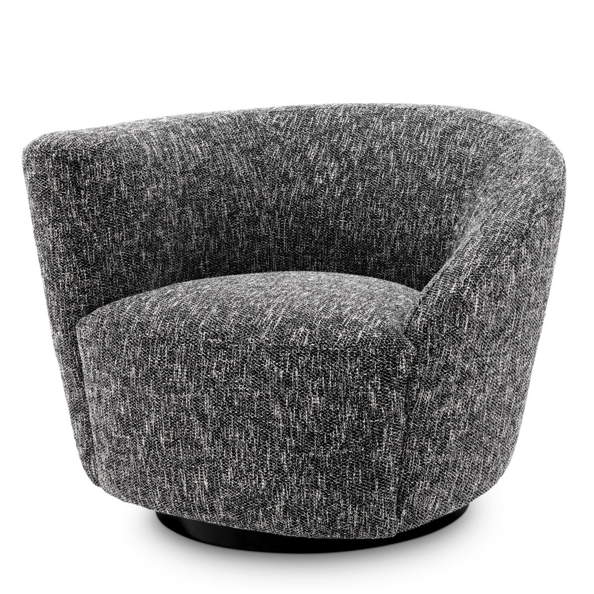 Eichholtz Swivel Chair Colin left Standing out by its a-symmetric back-rest, Swivel Chair Colin left is bound to steal the