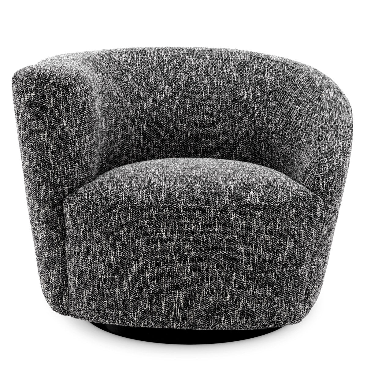 Eichholtz Swivel Chair Colin left both the aesthetic and the atmosphere of your space. Upholstered in Cambon black, it sits