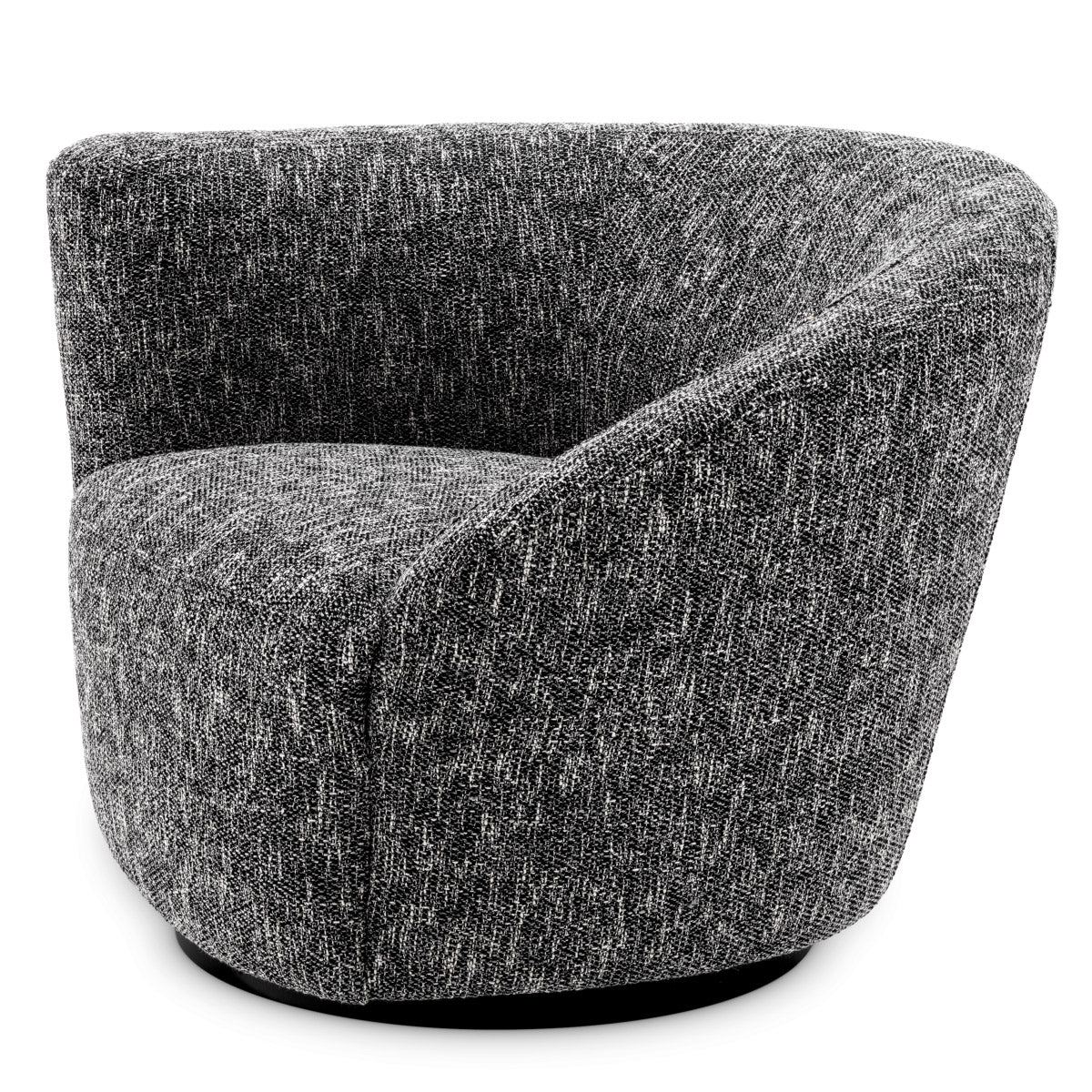 Eichholtz Swivel Chair Colin left atop a black swivel base. Sit back, and enjoy the wonderful seating experience. Swivel Chair