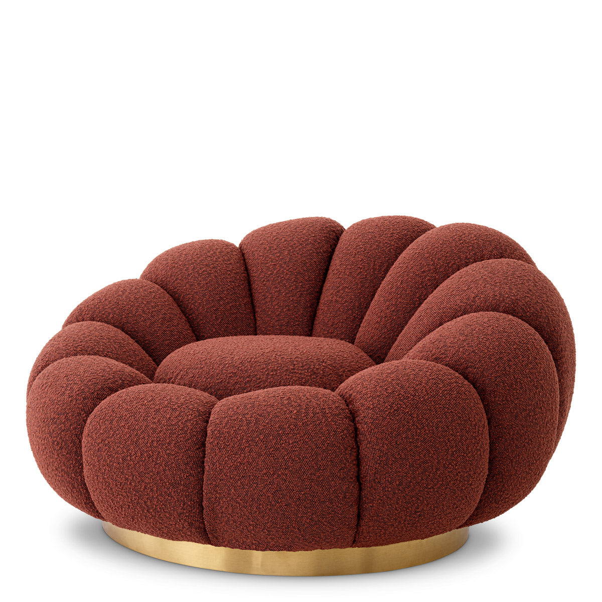 Eichholtz Swivel Chair Mello With its relaxing curves and soft-touch bouclé upholstery, Swivel Chair Mello will bring opulence to