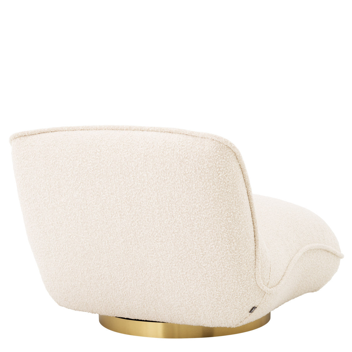 Eichholtz Swivel Chair Relax brushed brass swivel base, this accent chair will be the centre of attention in any