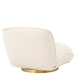 Eichholtz Swivel Chair Relax brushed brass swivel base, this accent chair will be the centre of attention in any