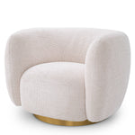 Eichholtz Swivel Chair Roxy Enjoy the soft embrace of the curvaceous Roxy Swivel Chair in our Lyssa off-white fabric.