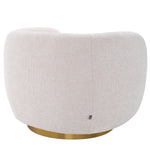 Eichholtz Swivel Chair Roxy from arm to back, around a circular seat. It will be a glamorous and comfortable