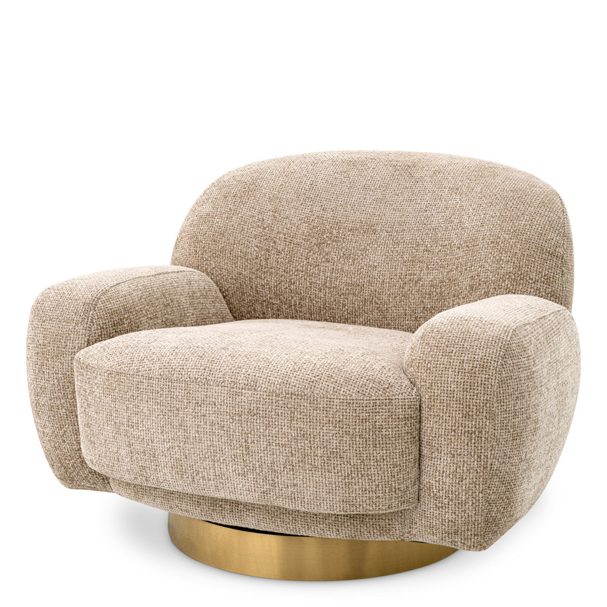 Eichholtz Swivel Chair Udine The soft organic shape and curved lines of Swivel Chair Udine add flow and movement
